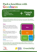 Healthy lunchbox handout - A4 (10678)